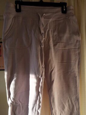 Calvin Klein Light Mauve Drawstring Sweatpants - Fitted Ankle - Size Medium